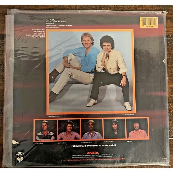 Air Supply Now And Forever Vinyl LP Record With Jacket 1982 - Picture 4 of 9
